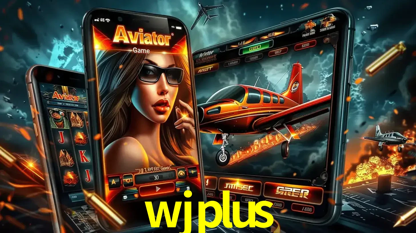 O popular jogo de apostas Aviator exibido em vários celulares e tablets, mostrando a interface emocionante e a ação de voo disponíveis para jogar agora no wjplus.